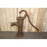 Cast iron sink pump.