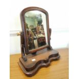 19th C. mahogany dressing table mirror