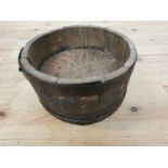 19th. C. oak metal bound tub