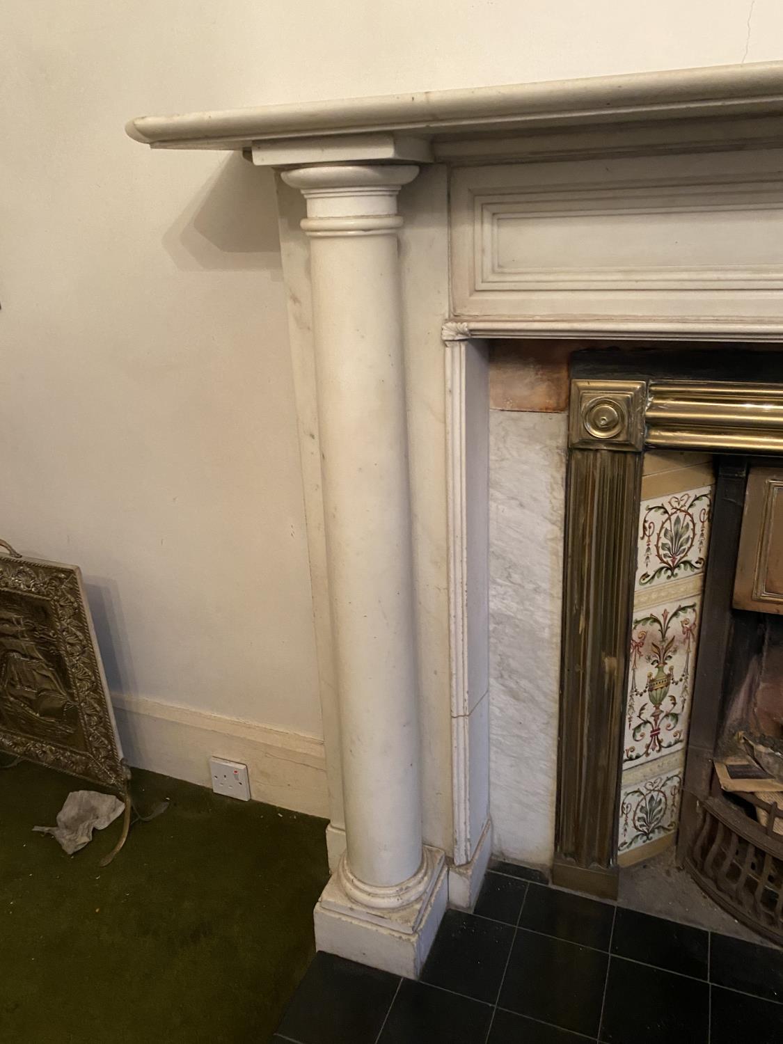 William IV pillared marble chimney piece - Image 2 of 10