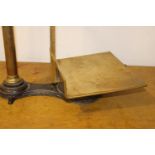 Set of cast iron and brass shop scale.