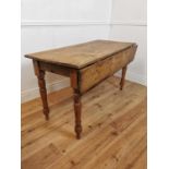 19th C. Irish scrubbed pine kitchen table.