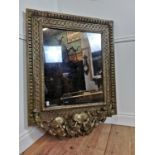 19th C. giltwood and plaster theatre mirror.