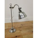 1940s chrome adjustable desk lamp.