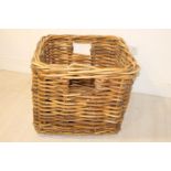 Good quality wicker laundry basket.