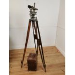 Early 20th C. brass Theodolite on stand.