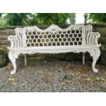Good quality cast iron bench in the Rocco style.