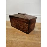 Regency rosewood tea caddy.