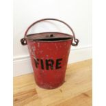 Early 20th C. painted fire bucket.