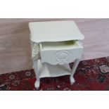 French style lamp table with drawer in the frieze