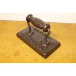 Cast iron E J Riley snooker table iron.