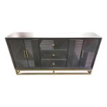 Orlando Black Gloss painted finish sideboard