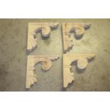 Collection of four corner corbels