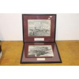 Set of two Framed prints depicting Lifeboats