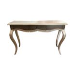 Edel console table with single drawer.