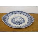 Ceramic plate with oriental decoration