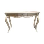 Edel console table with single drawer.