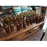 Large collection of Chemist Poison bottles.