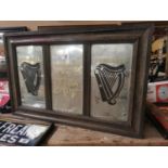 Guinness and Co framed advertising mirror