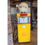 Shell Fuel Pump with plastic globe.