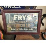 Frys Milk Chocolate advertising mirror.