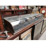 Late 19th. C. mahogany and glass shop counter display cabinet
