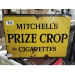 Mitchell's Prize Crop double sided tinplate advertising sign
