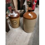 Two Stoneware flagon