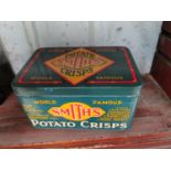 Smith's potato crisps Advertising tin