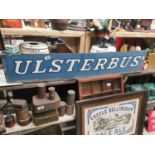 Alloy Ulster Bus sign