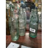 Two cobb William Livingstone West Cork and Gratttan and Co Belfast bottles.