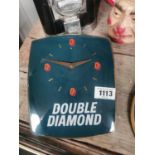 Double Diamond ceramic advertising clock