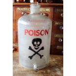 Glass Poison bottle.
