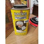 Hack's Lozengier advertising tin