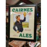 Cairnes Ale of Drogheda advertising print.