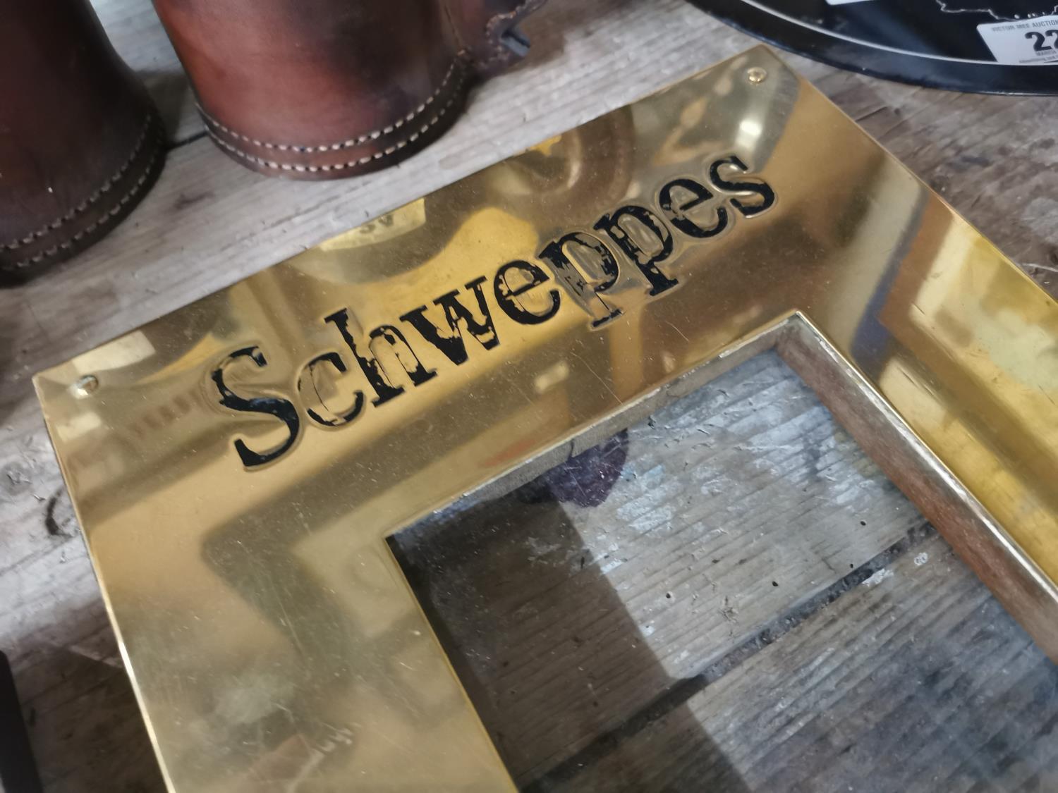 Schweppes Brass menu holder - Image 2 of 2