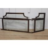 Decorative brass painted pub divider