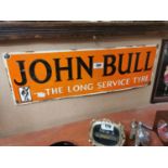 John Bull enamel advertising sign.