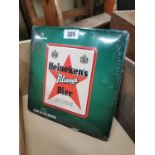 Heineken tin plate advertising sign -