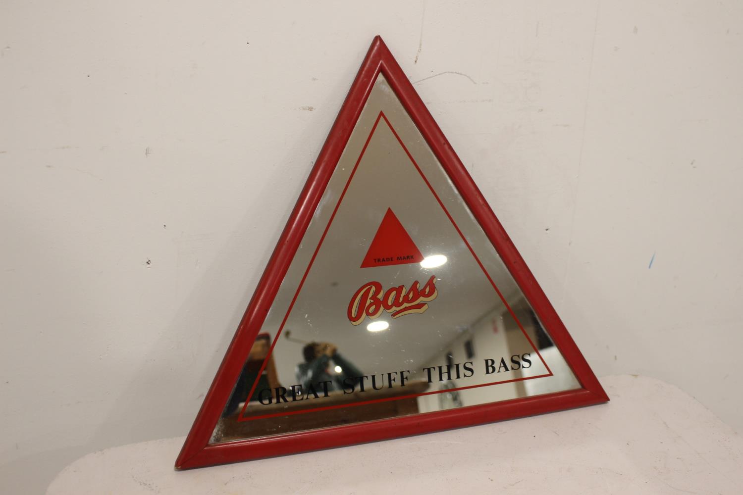 Triangular Bass advertising mirror