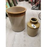 Glazed stoneware jar