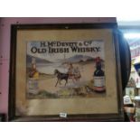 H. McDevitt & Co. Old Irish Whiskey framed advertising print