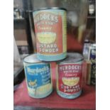 Six tins of Murdock's Custard Power.