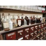 Large collection of Chemist Poison bottles
