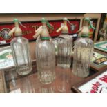 Five early 20th C. Thwaites Mineral Water soda syphons