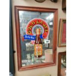 Old Gold Label Barley Wine advertising mirror