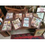 Set of Seven framed advertising prints