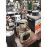 Cast iron Railway engine lamp.