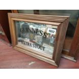 Guinness Extra Stout framed advertising mirror.