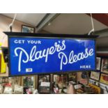 Framed Get your Players Please advertising sign